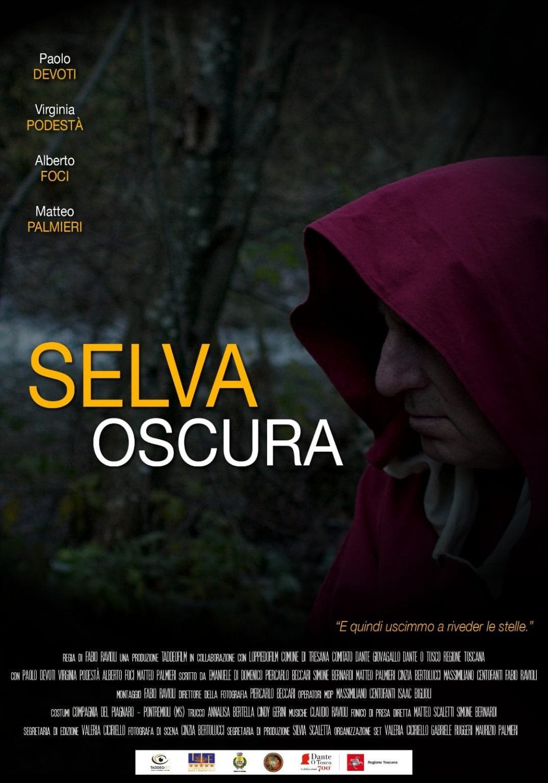 "Selva oscura": giovedì 6 gennaio in diretta il corto di Taddeo Film su Dante a Giovagallo - Dante, Selva Oscura