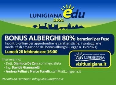 LunigianaEdu 2022: incontro online sul Bonus Alberghi 80% - aotl, lunigiana