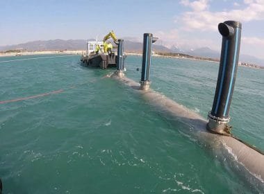 Completata la linea sottomarina dell'idrovora di Marinella - Marinella