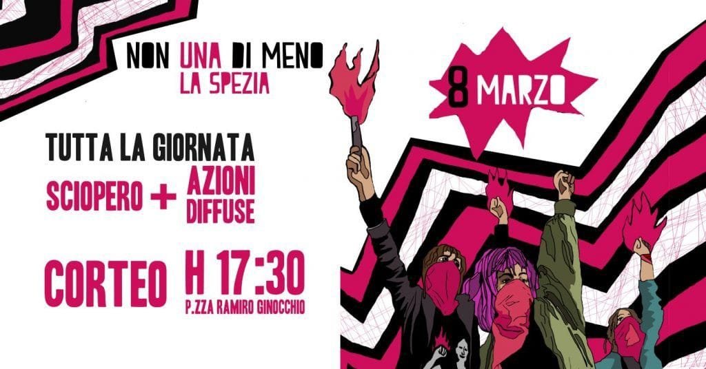 Non Una di Meno La Spezia: appuntamento per il corteo dell'8 Marzo - 8 marzo, la spezia