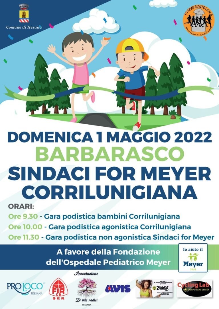 Tresana: a Barbarasco un 1° maggio all’insegna dello sport con Corrilunigiana e Amministratori per il Meyer Tresana: a Barbarasco un 1° maggio all'insegna dello sport con Corrilunigiana e Amministratori per il Meyer - amministratori per il meyer, barbarasco