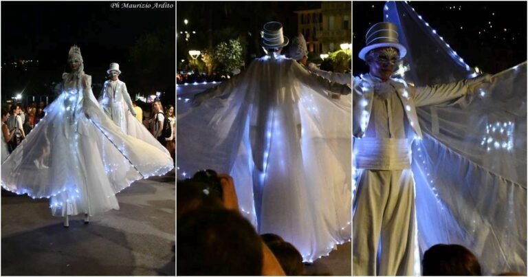 A La Spezia arriva “Bianche Visioni”, parata itinerante di trampoliere - bianche visioni, trampoliere