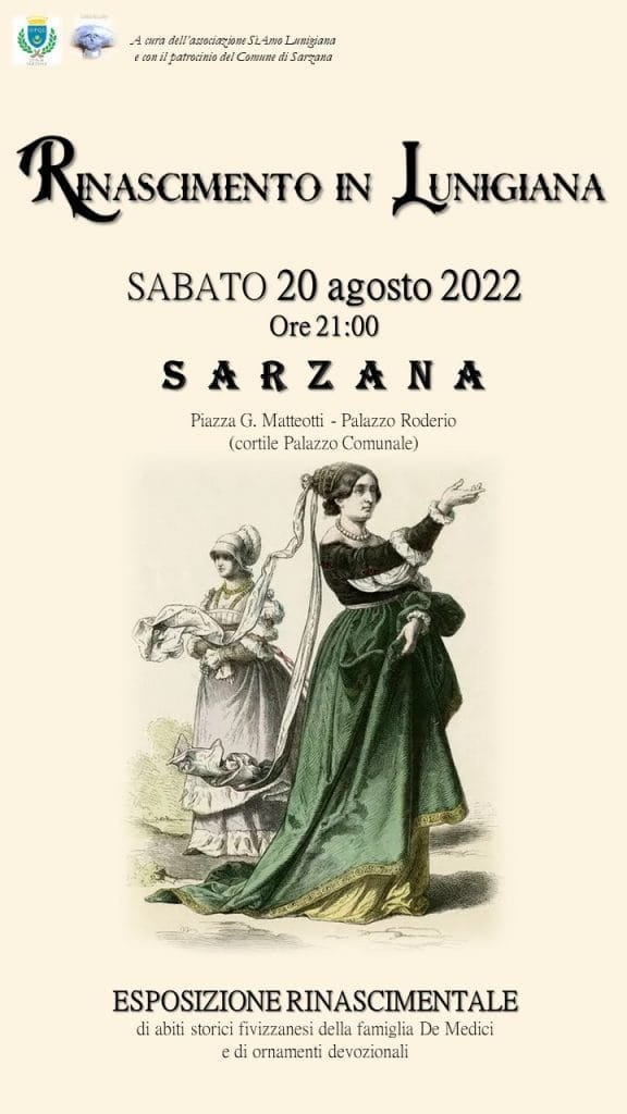 Sarzana: esposizione di abiti originali con "Rinascimento in Lunigiana" - abiti rinascimentali, esposizione