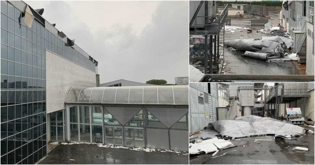 Maltempo, danni anche al complesso fieristico di Marina di Carrara - carrara fiere, danni