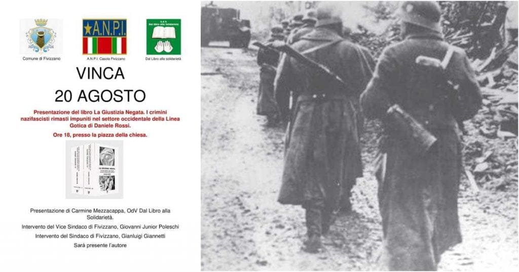 "La giustizia negata", le stragi nazifasciste rimaste impunite raccontate da Daniele Rossi a Vinca il 20 agosto - fascismo, Fivizzano