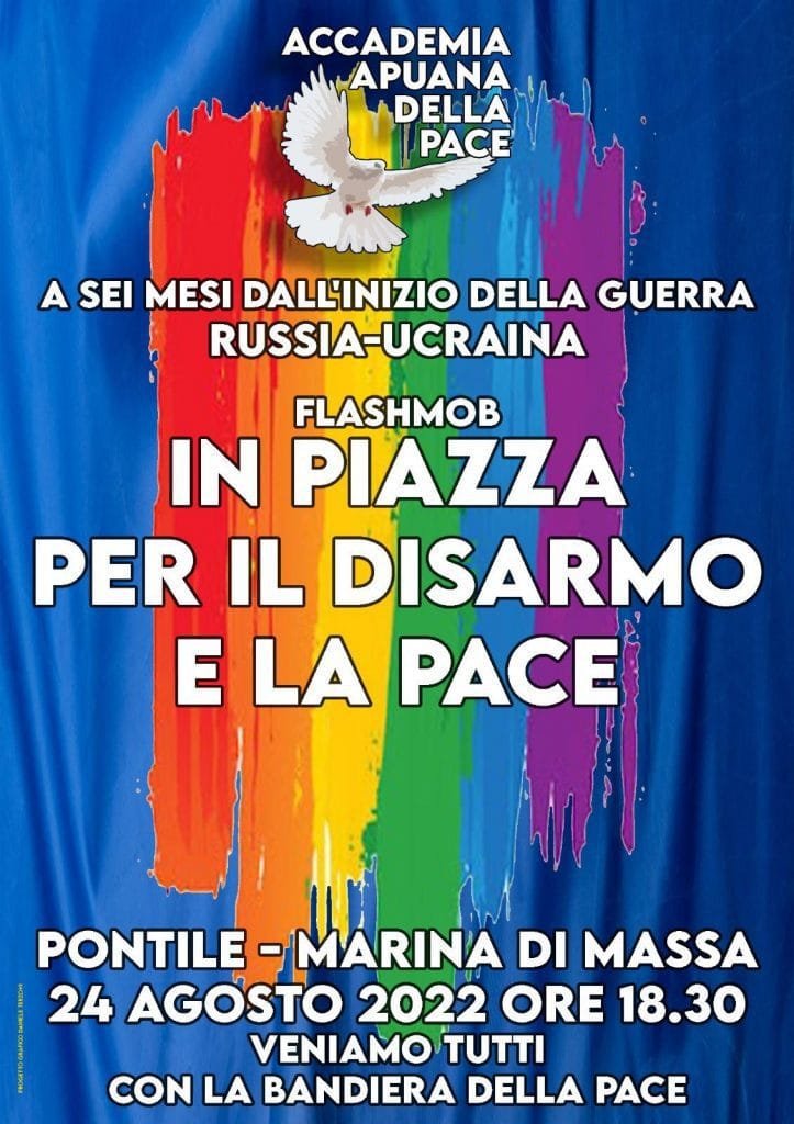 Accademia Apuana della Pace: mercoledì 24 agosto a Marina di Massa manifestazione per la guerra in Ucraina - accademia apuana della pace, guerra ucraina