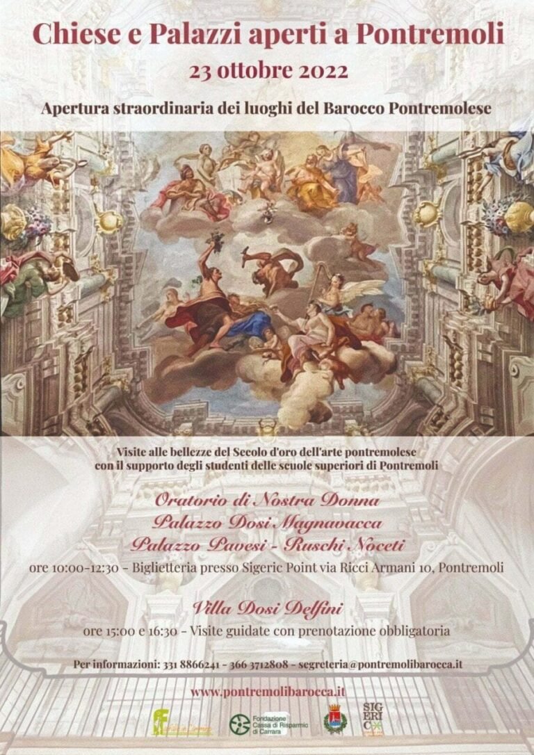 Pontremoli barocca: apertura straordinaria di chiese e palazzi domenica 23 ottobre - apertura straordinaria, potremoli barocca