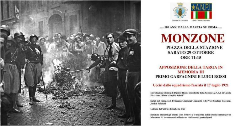 A Monzone una targa alla memoria di Primo Garfagnini e Luigi Rossi - anpi, luigi rossi
