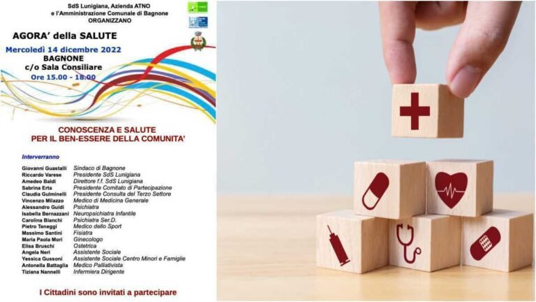 L'Agorà della Salute torna dopo lo stop il 14 dicembre a Bagnone -