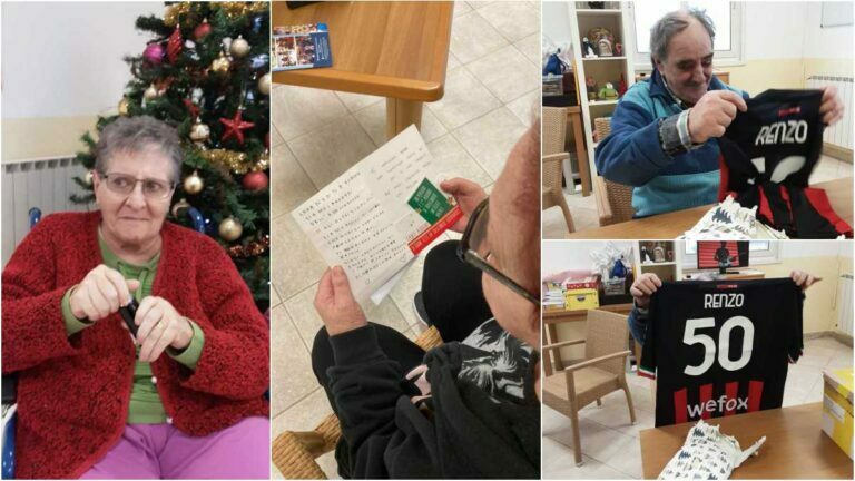 Alla RSA Sanatrix di Aulla sono arrivati i “nipoti” di Babbo Natale con i regali