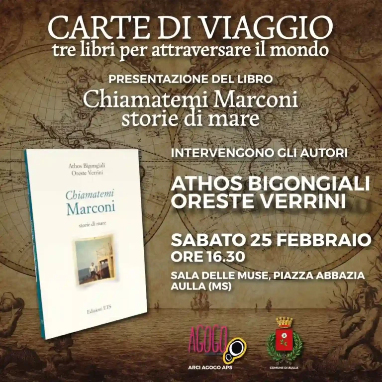 ARCI AGOGO porta ad Aulla lo scrittore Bigongiali e i suoi racconti di mare - Arci, Aulla