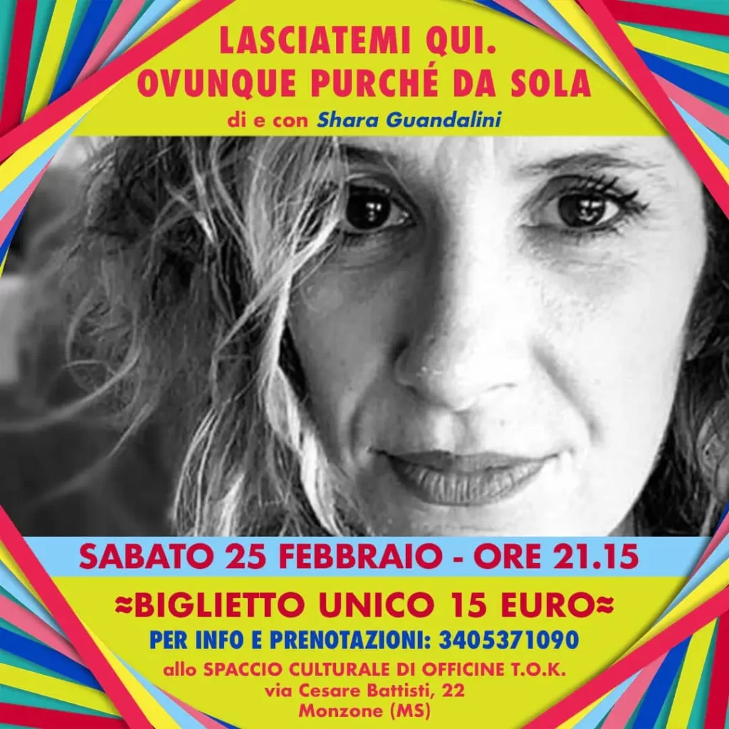 Prosegue la stagione teatrale di Officine TOK Prosegue la stagione teatrale di Officine TOK - guandalini, monzone