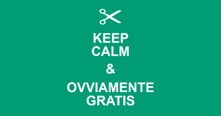 Ovviamente gratis - gratis, lavoro