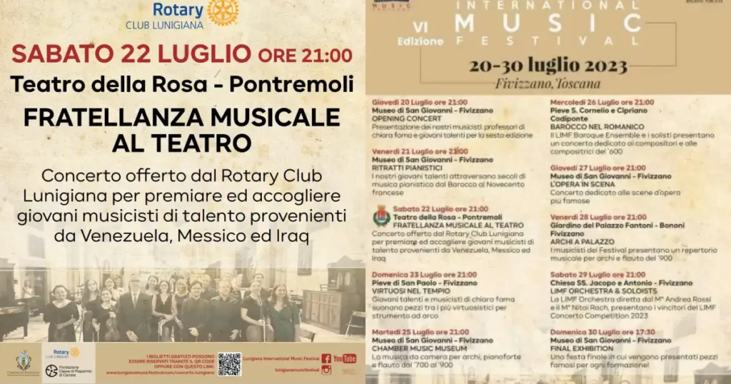 Un concerto per premiare, fratellanza musicale al teatro di Pontremoli - Lunigiana International Music Festival, Pontremoli