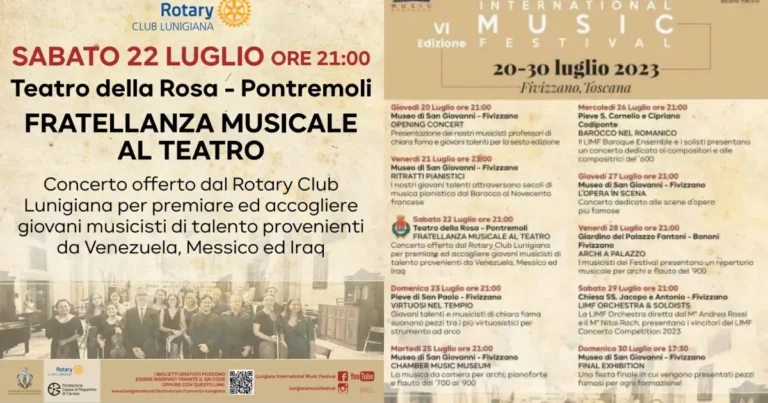 Un concerto per premiare, fratellanza musicale al teatro di Pontremoli - Lunigiana International Music Festival, Pontremoli