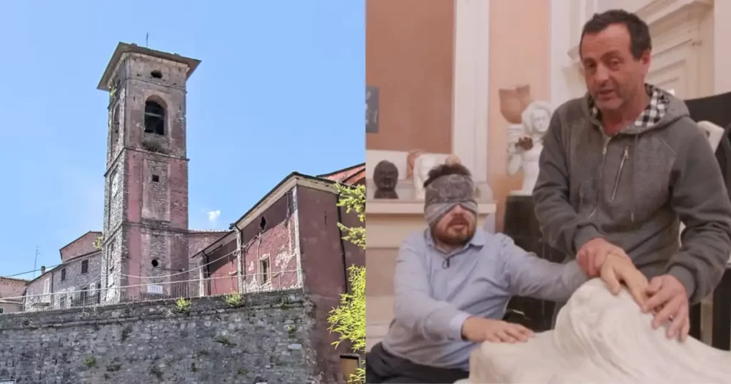 L'arte fa cadere le barriere a Tenerano con lo scultore non vedente Felice Tagliaferri - Arte, Fivizzano