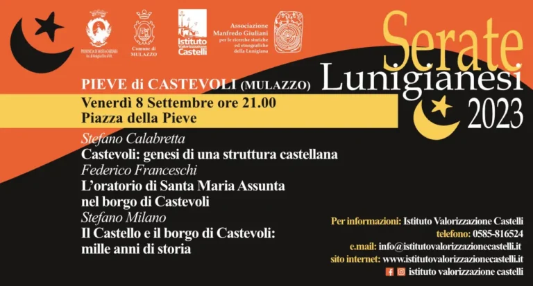 Serate Lunigianesi: venerdì 8 appuntamento alla Pieve di Castevoli,  Mulazzo - castevoli, Mulazzo