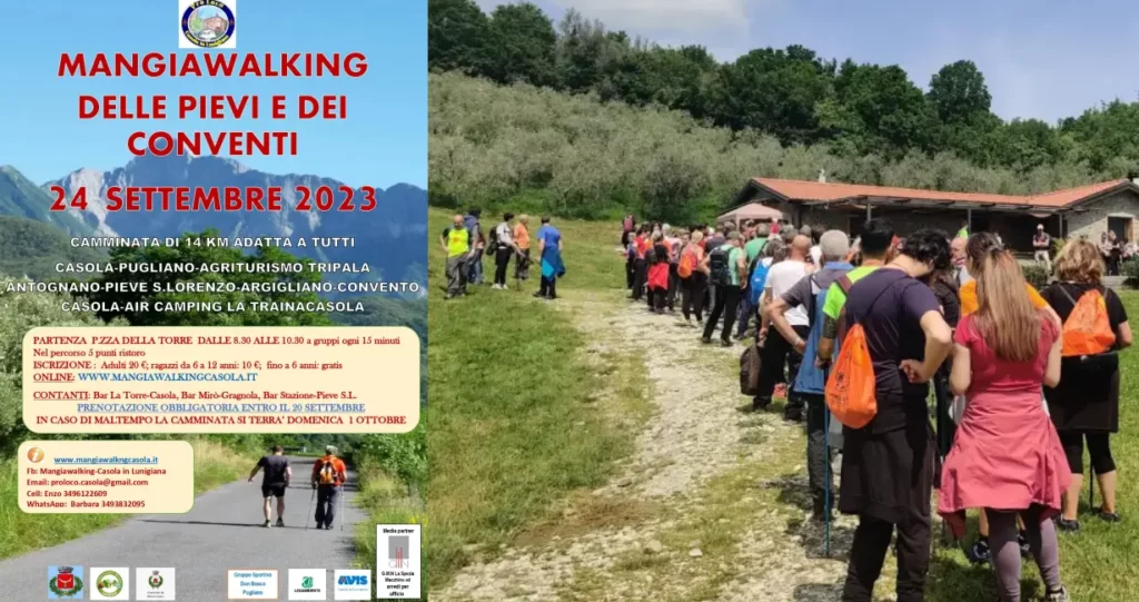 Tutto pronto per la Mangiawalking di Casola il 24 settembre - casola, mangiawalking
