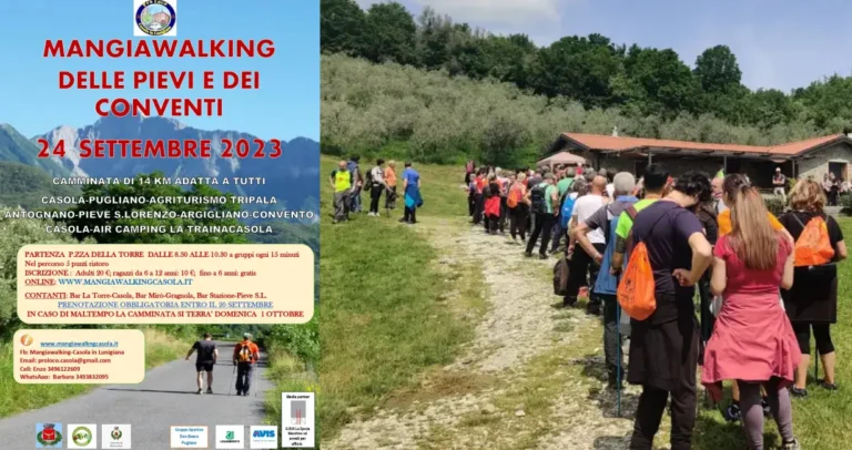 Tutto pronto per la Mangiawalking di Casola il 24 settembre Tutto pronto per la Mangiawalking di Casola il 24 settembre - casola, mangiawalking