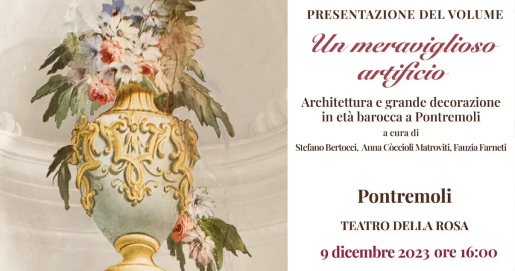 Sabato la presentazione degli atti del convegno internazionale di studi sul barocco pontremolese - barocco, meraviglioso artificio
