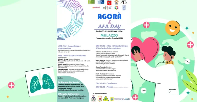 Agorà della salute e Afa day sabato 15 giugno nel Comune di Mulazzo - agorà, Mulazzo