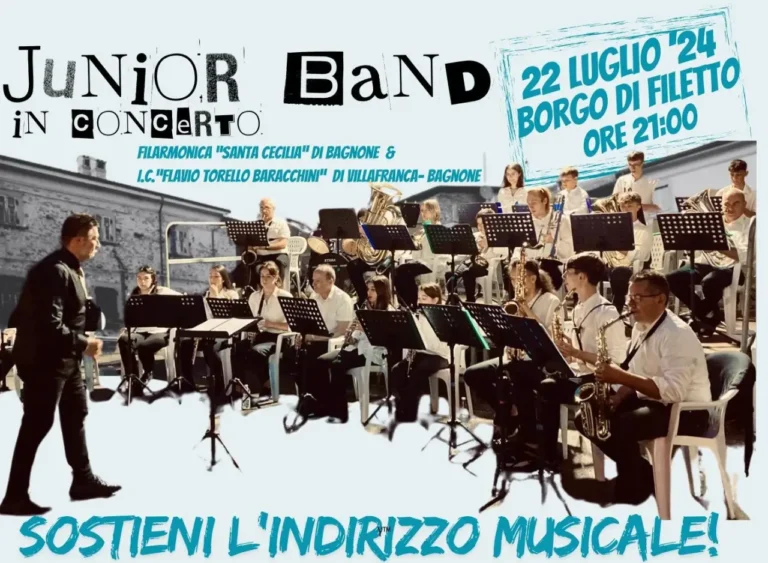 Junior Band, Filarmonica Santa Cecilia di Bagnone, in Concerto a Filetto Junior Band, Filarmonica Santa Cecilia di Bagnone, in Concerto a Filetto - bagnone, filarmonica