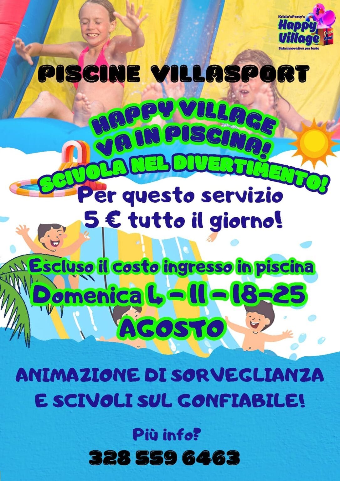 Agosto di divertimento a Villasport - bambini, Estate in Lunigiana