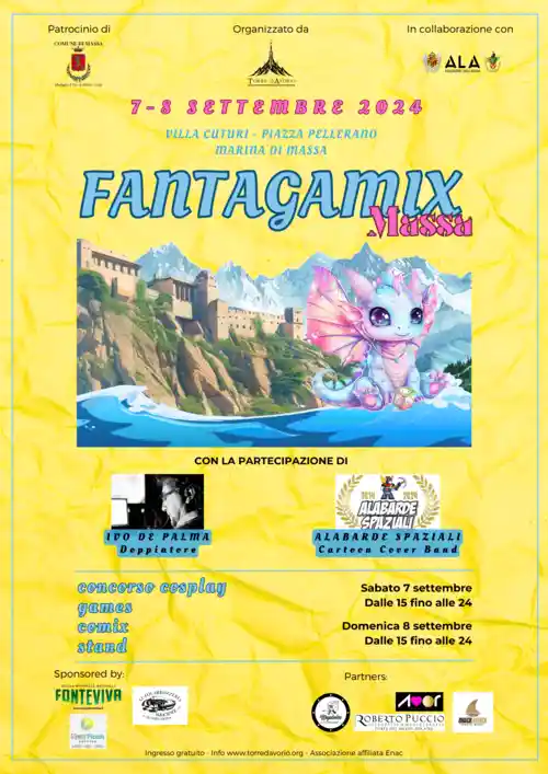 A Marina di Massa arriva la prima edizione di Fantagamix Massa – Immagine dell'articolo A Marina di Massa arriva la prima edizione di Fantagamix Massa - fantagamix, fantasy