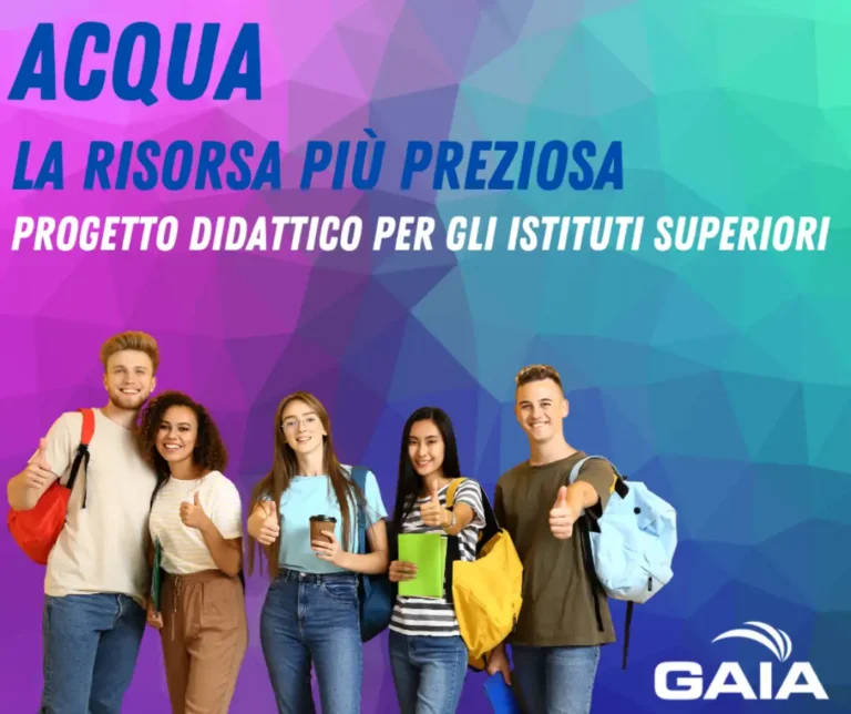 GAIA torna nelle scuole: da quest’anno anche nelle superiori - acqua, ambiente