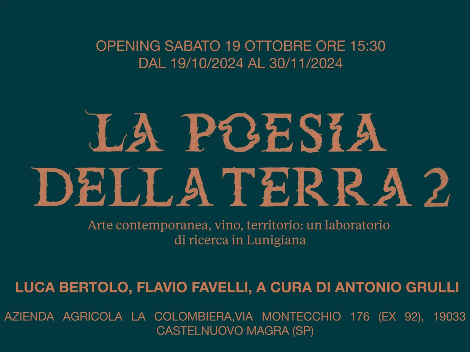 A La Colombiera "La poesia della terra II" - colombiera, poesia della terra