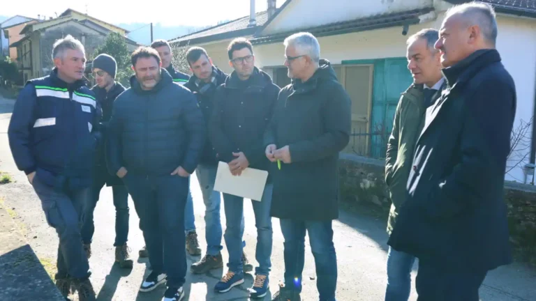 Sopralluogo al cantiere per la rete irrigua a Fivizzano - bonifica, consorzio