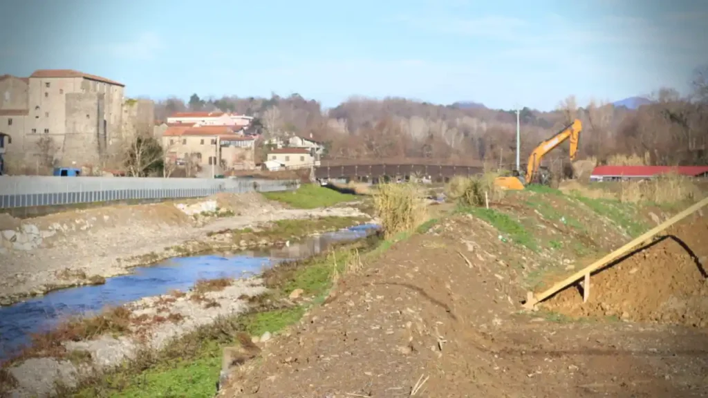 Prende forma il nuovo argine sul torrente Civiglia - bonifica, civiglia