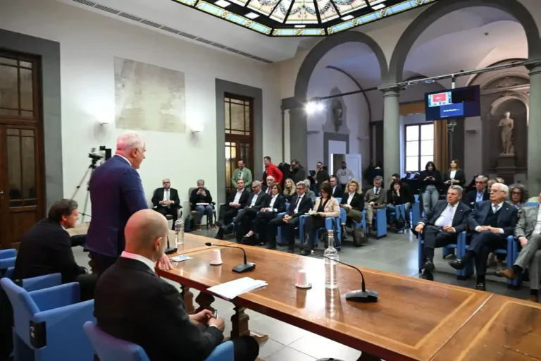 Eugenio Giani in Regione Toscana