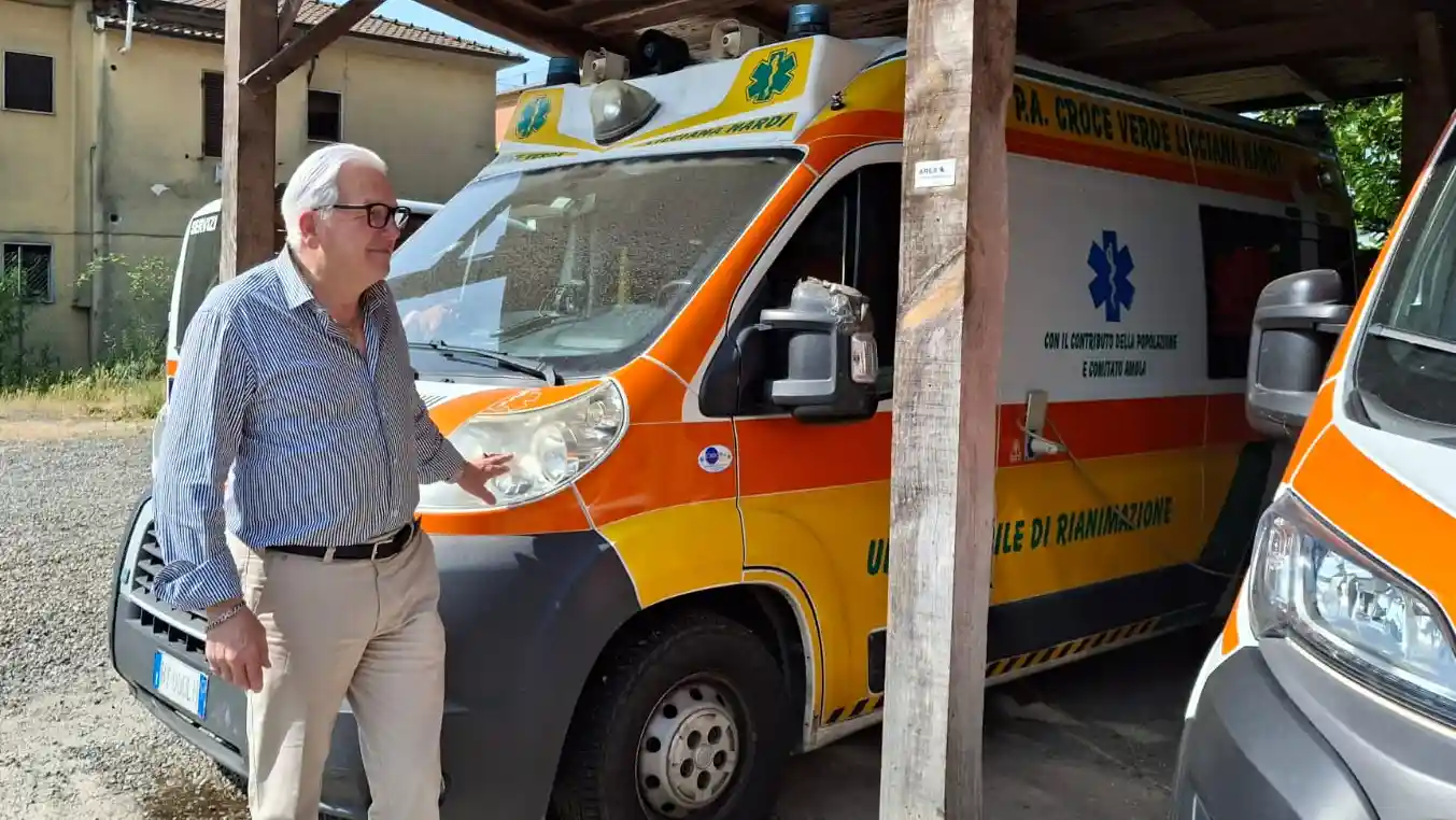 Ambulanza Croce Verde Licciana Nardi con nuovi dispositivi medici