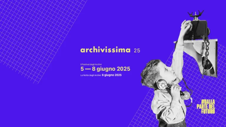 Anche la rete Reprobi partecipa ad Archivissima 2025: “Dalla parte del futuro” La locandina di archivissima 2025
