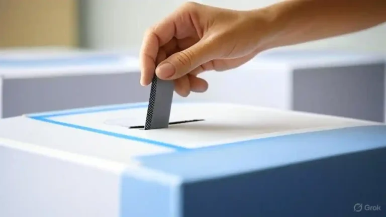 Scheda inserita nell'urna