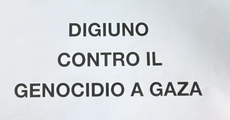28 Agosto: giornata nazionale del digiuno del personale sanitario contro il "genocidio" a Gaza - 28 agosto, digiuno