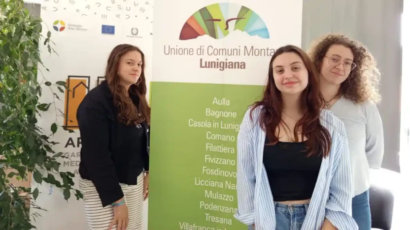 Tre giovani ragazze per il servizio civile dell'Unione di Comuni Montana Lunigiana - lunigiana, servizio civile