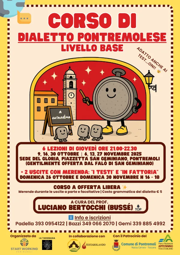 A Pontremoli torna protagonista il dialetto: parte il corso base di dialetto pontremolese – Immagine dell'articolo A Pontremoli torna protagonista il dialetto: parte il corso base di dialetto pontremolese - corso, dialetto