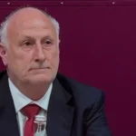Gianni Lorenzetti, consigliere regionale Pd, durante il dibattito in Consiglio regionale sulla mozione contro il CPR ad Aulla