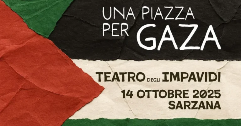 Il mondo dello sport e della cultura a Sarzana per lanciare "Una piazza per Gaza" - Sarzana