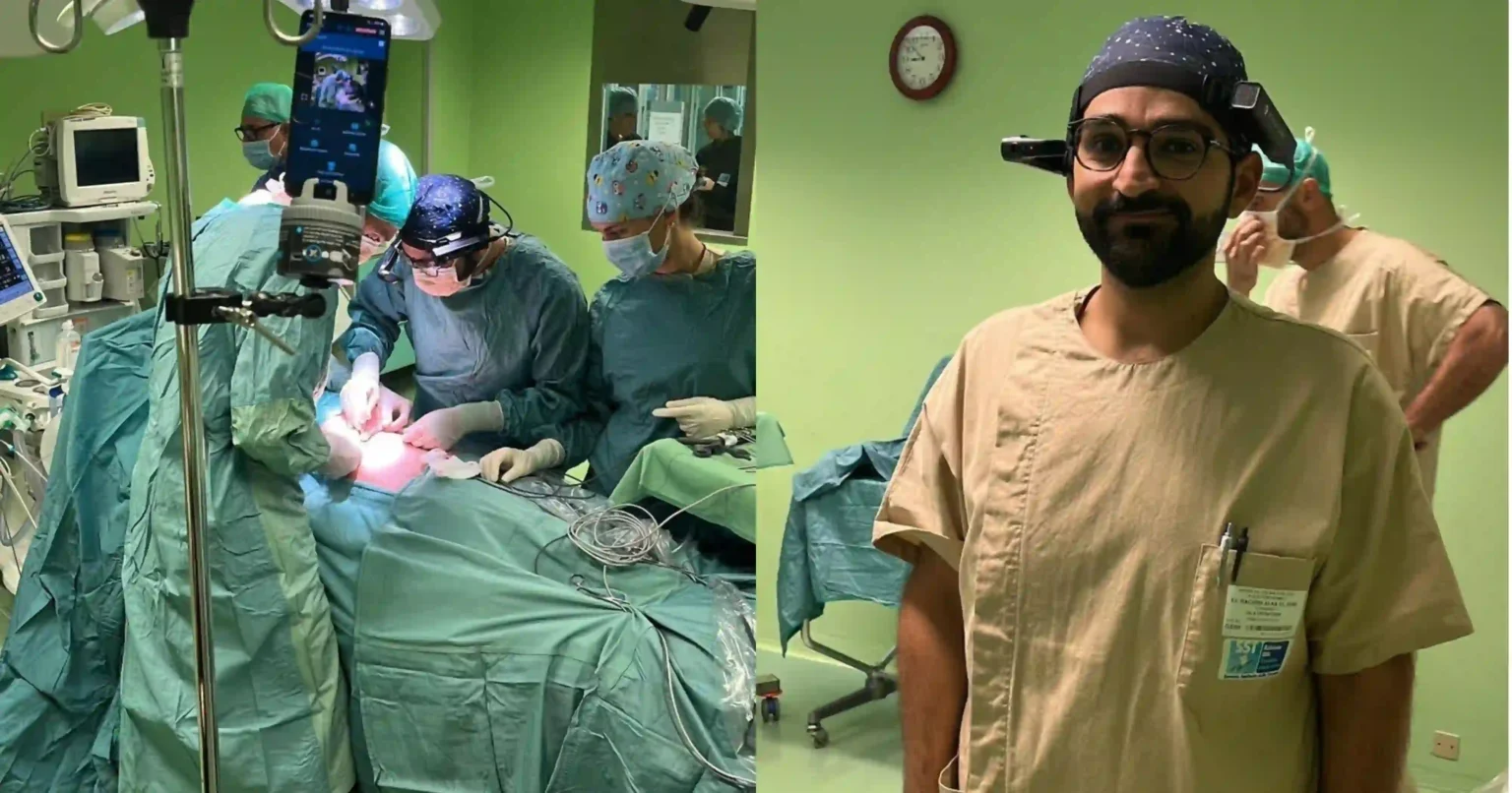 Primo intervento di riparazione di ernia inguinale con tecnica TEP e tutor a distanza all’ospedale di Pontremoli - ernia, intervento