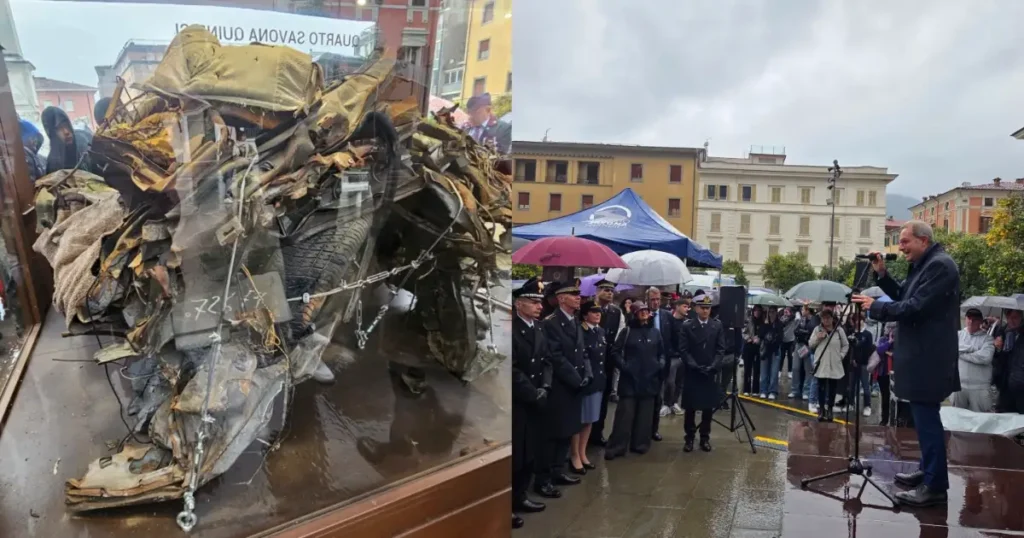 Esposta a Massa la teca della “Quarto Savona 15” Esposta a Massa la teca della "Quarto Savona 15" - massa, quarto savona 15