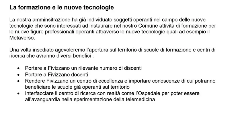 Come Fivizzano è scampato al disastro del metaverso - destinazione futuro, Fivizzano