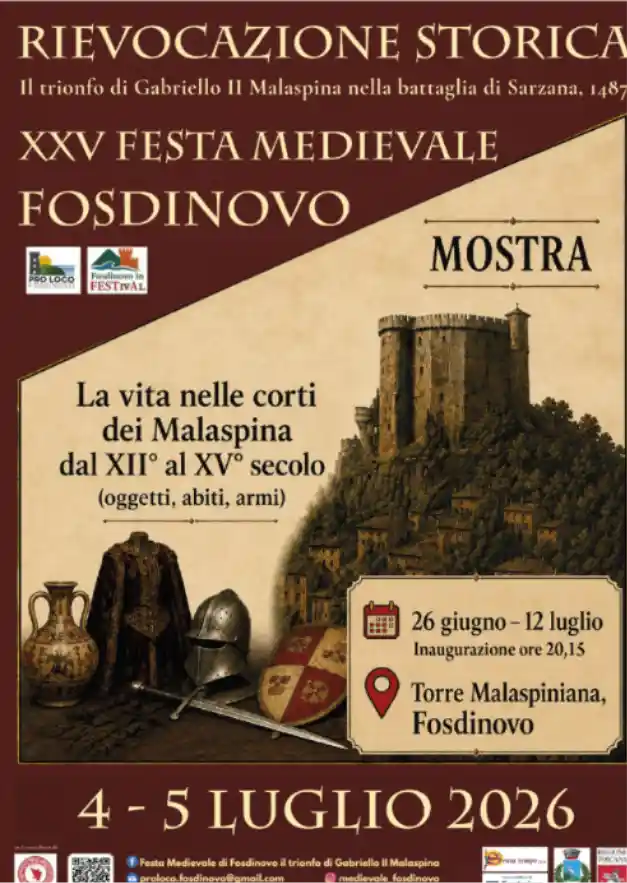 Fosdinovo, XXV Festa Medievale: battaglia e amore nel 1487 – Immagine dell'articolo Fosdinovo, XXV Festa Medievale: battaglia e amore nel 1487 - festa medievale, fosdinovo