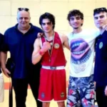 Pugili della Pugilistica Villafranchese sul ring del Palasport Luciano Buttini durante l'evento di domenica 14 giugno 2026