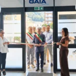 taglio del nastro nella nuova sede di GAIA ad Aulla