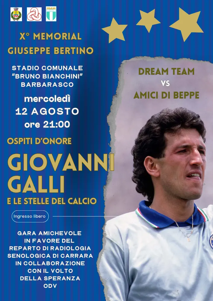 Parata di stelle a Barbarasco per ricordare Giuseppe Bertino - bertino, calcio