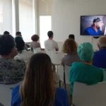 personale dell'ospedale del cuore di Massa alla proiezione del film sui medici di Gaza